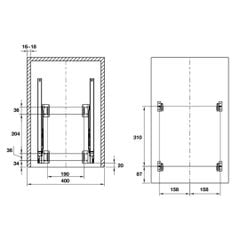 Thùng rác âm tủ Cucina 400mm 503.48.504