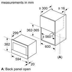 Lò vi sóng đen 21L-38CM Bosch BFL634GB1B