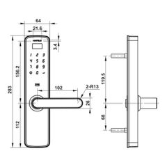 Khóa điện tử Hafele DL7000 912.05.497