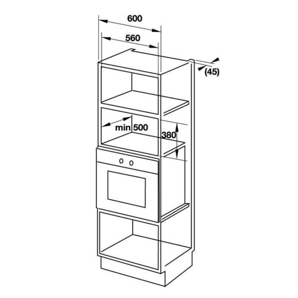 Lò vi sóng kết hợp nướng Hafele HM-B38B 535.34.020