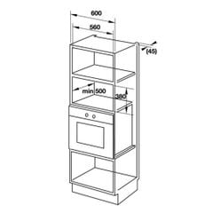 Lò vi sóng kết hợp nướng Hafele HM-B38B 535.34.020