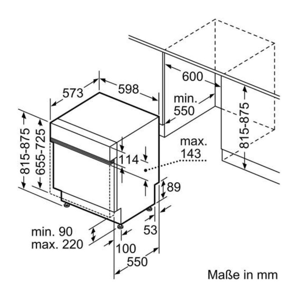 Máy Rửa Bát Bán Âm - 60CM Bosch SMI4HCS48E Series 4