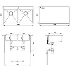 Combo Chậu bếp Hafele 567.20.577
