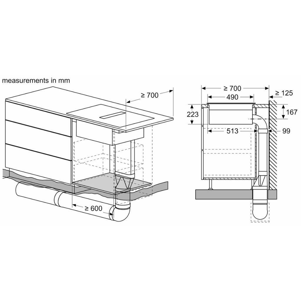 Bếp từ kết hợp hút mùi Bosch PVQ731F15E Serie 6