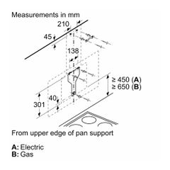 Máy hút mùi gắn tường Bosch 59cm DWK67CM60B Series 4