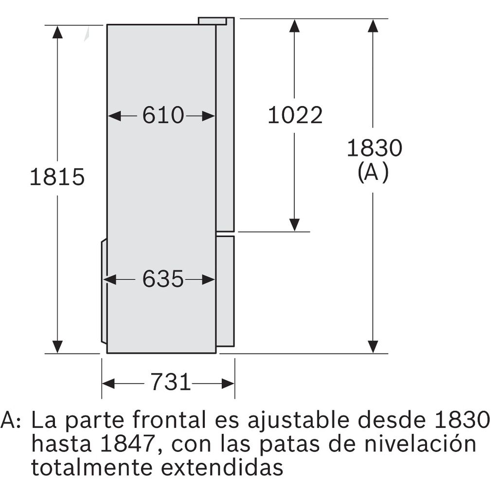 Tủ lạnh Side By Side Bosch KFN96APEAG