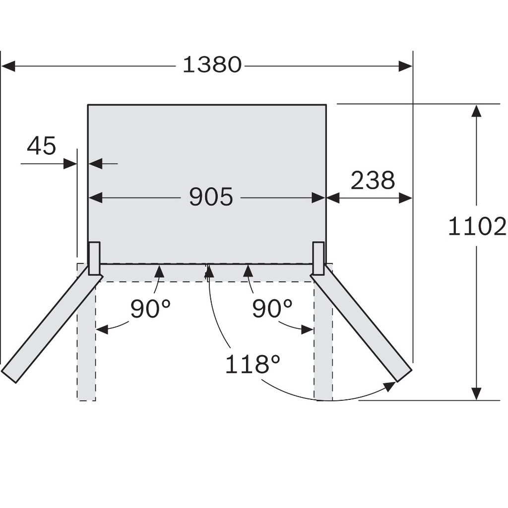 Tủ lạnh Side By Side Bosch KFN96APEAG