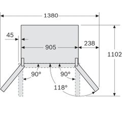 Tủ lạnh Side By Side Bosch KFN96APEAG