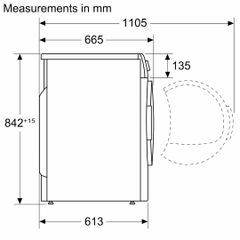 Máy Sấy Tụ Hơi Và Bơm Nhiệt 8kg Bosch WTR85V00SG Series 4