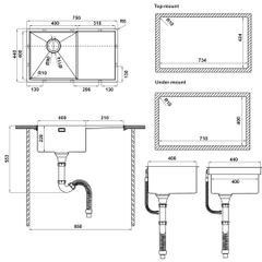 Combo Chậu bếp Hafele 567.94.019