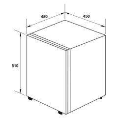 Tủ lạnh mini Hafele HC-M48S 568.30.311