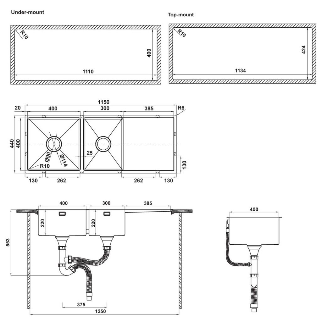 Combo Chậu bếp Hafele 567.94.059