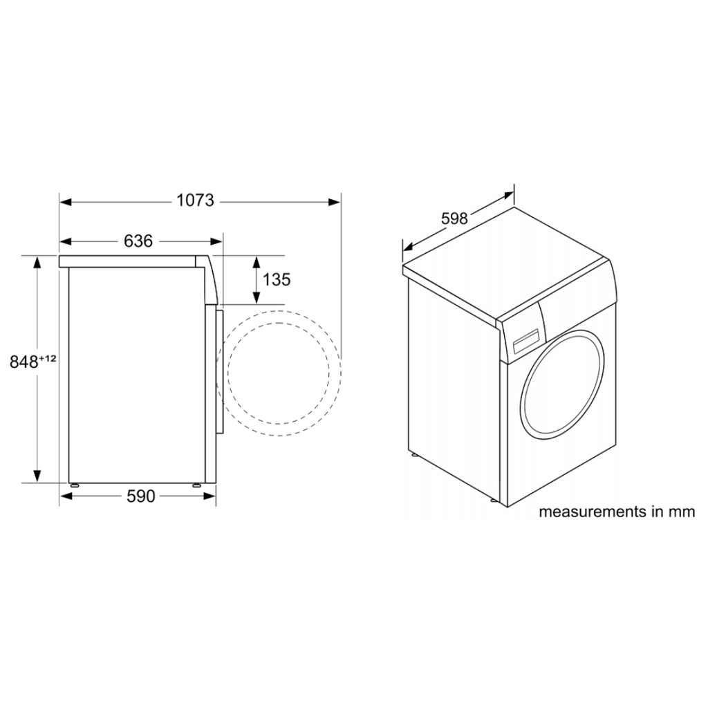 Máy Sấy Bơm Nhiệt Bosch 9kg WQG24200SG Series 6