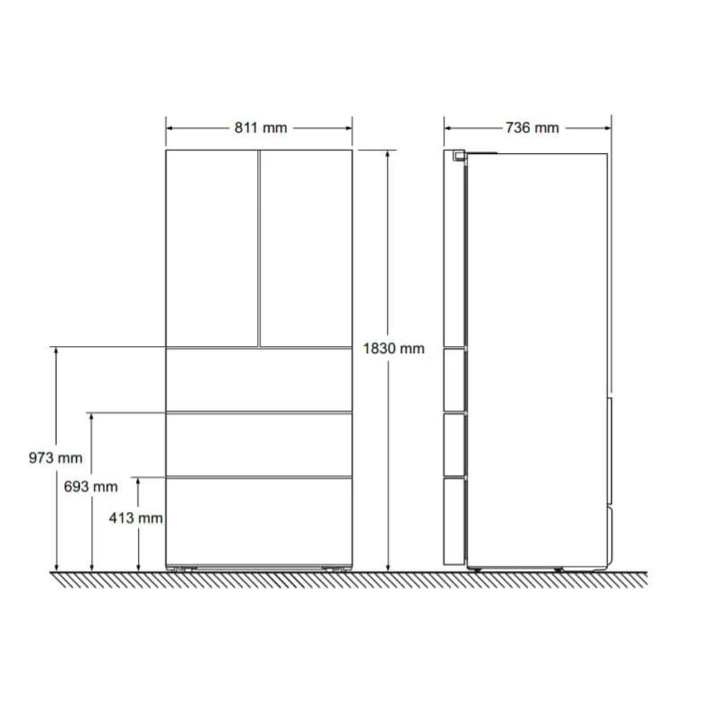 Tủ Lạnh Kiểu Pháp Bosch KFN86AA76J Series 6