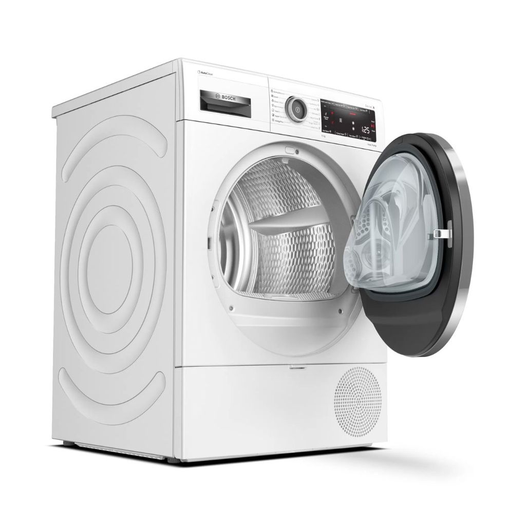 MÁY SẤY TỤ HƠI VỚI BƠM NHIỆT 9KG Bosch WTX87MH0SG Series 8