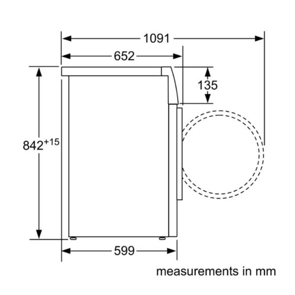 Máy sấy Bosch WTH85200GB Series 4