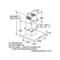 Máy hút mùi gắn tường 60cm Bosch DWB66DM50B Series 4