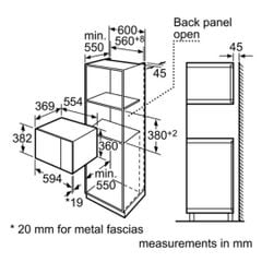 Lò vi sóng âm tủ Bosch HMT84G654B 539.36.030