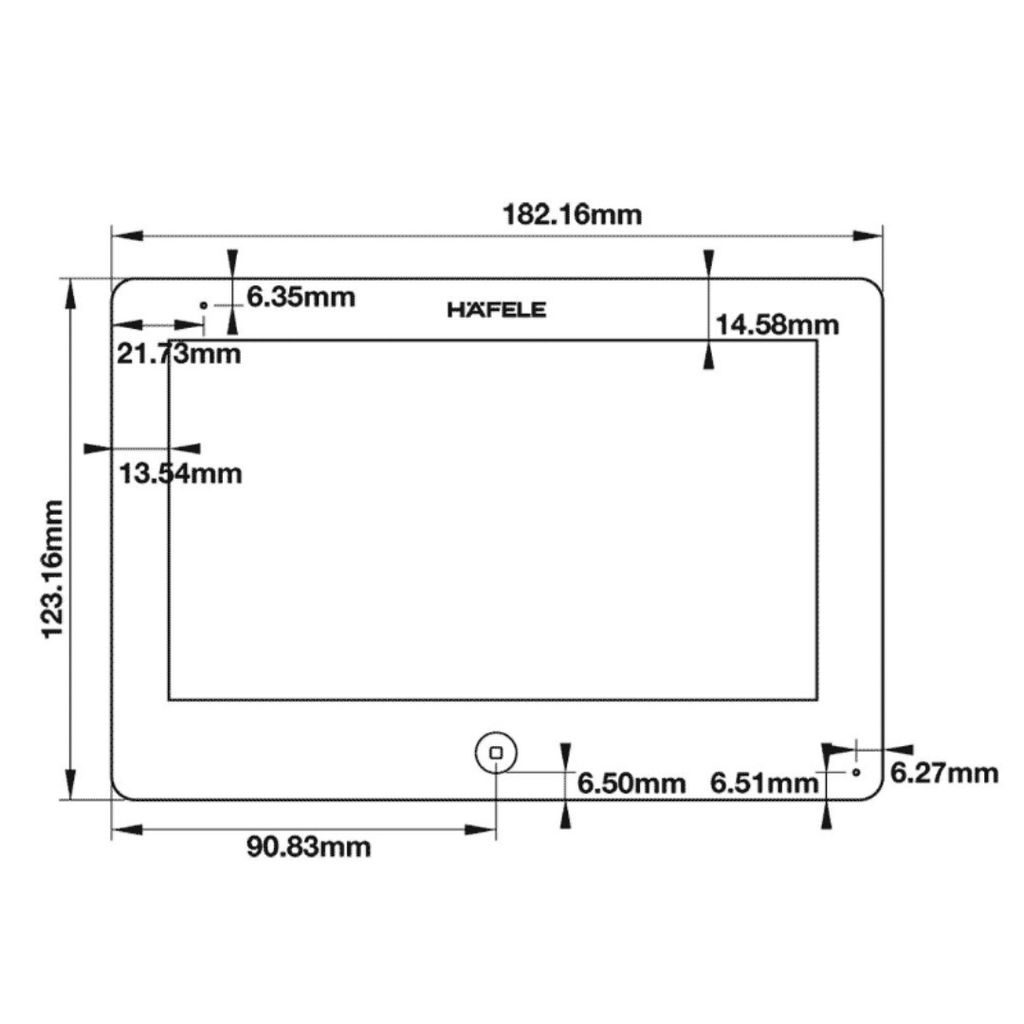 Màn hình cửa Häfele - Điều khiển cảm ứng 959.23.082