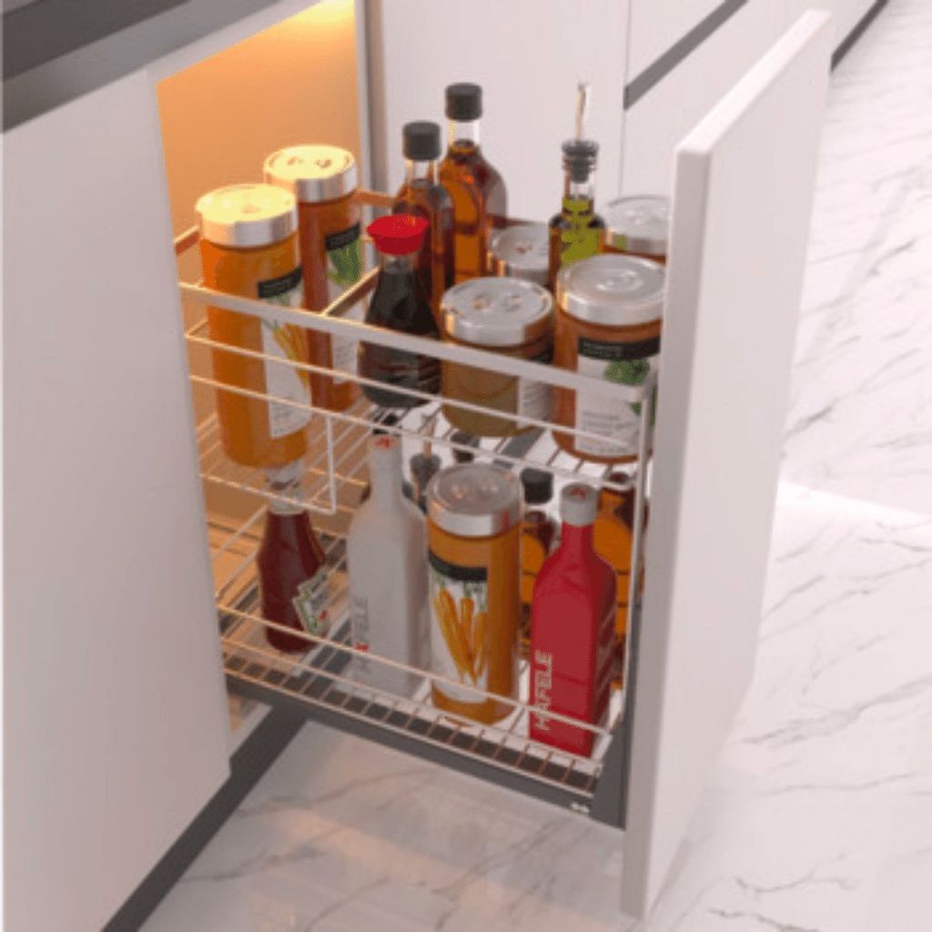 Rổ kéo để gia vị Cucina 400mm Inox 304 549.20.035