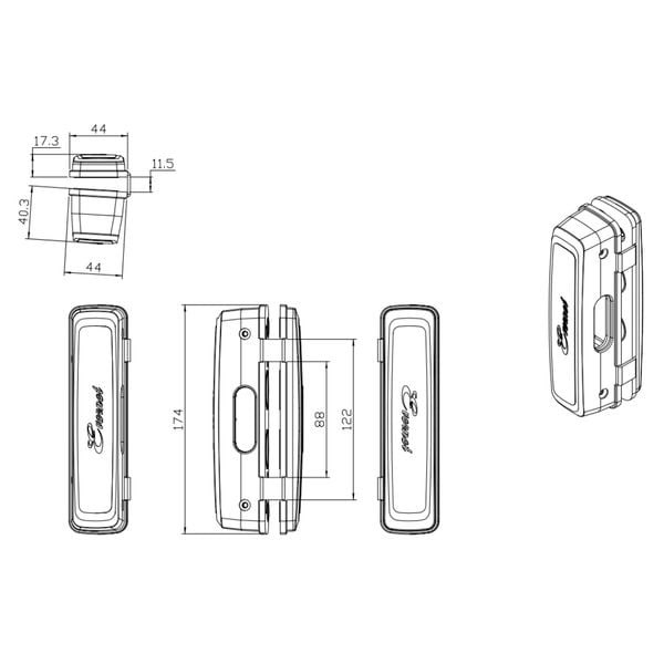 Bas Khóa Điện Tử ER4400 cho cửa kính 912.05.730