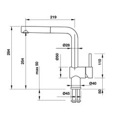 Vòi rửa chén BLANCOLINUS-S 565.68.250