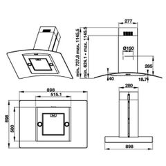 Máy hút mùi đảo Häfele 90cm HH-IG90B 539.81.775