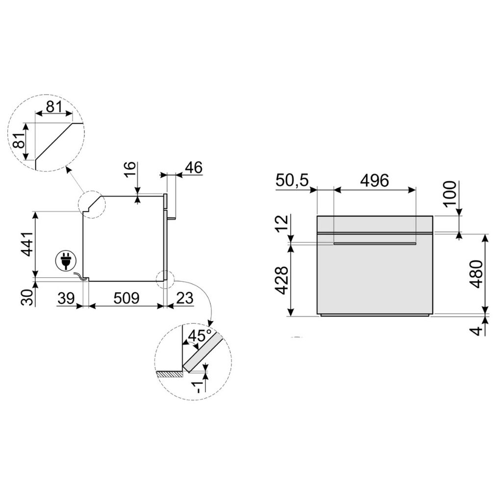 Lò nướng Smeg SF6101TVN1 536.64.841