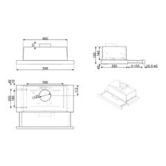Máy hút mùi âm tủ Smeg 60cm KSET62E 536.84.832