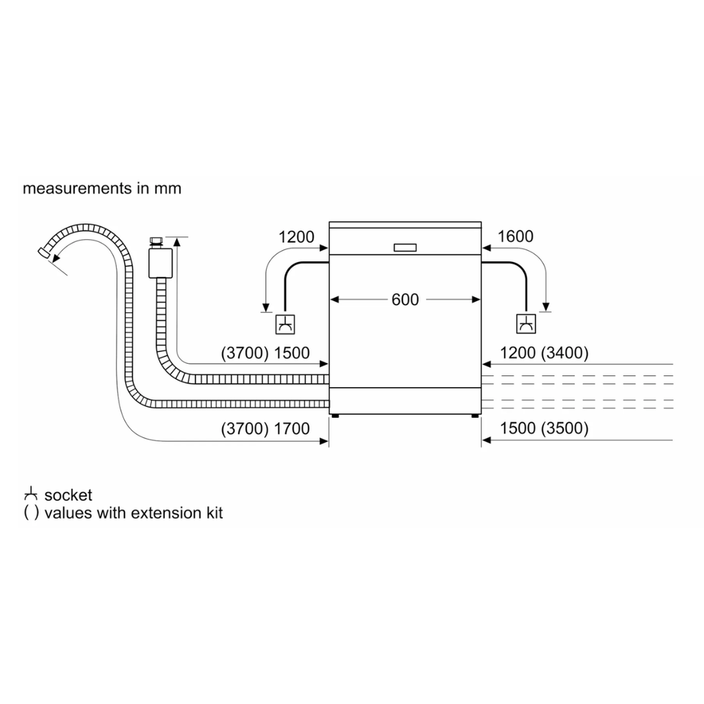 Máy Rửa Bát Độc Lập Bosch - 60CM SMS2IVW01P Series 2