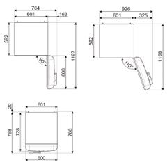 Tủ lạnh Smeg màu đen 50'S STYLE FAB28RBL5 535.14.611