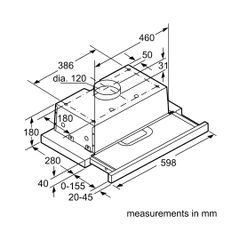 Máy Hút Mùi Âm Tủ 60CM Bosch DHI623GSG Series 4