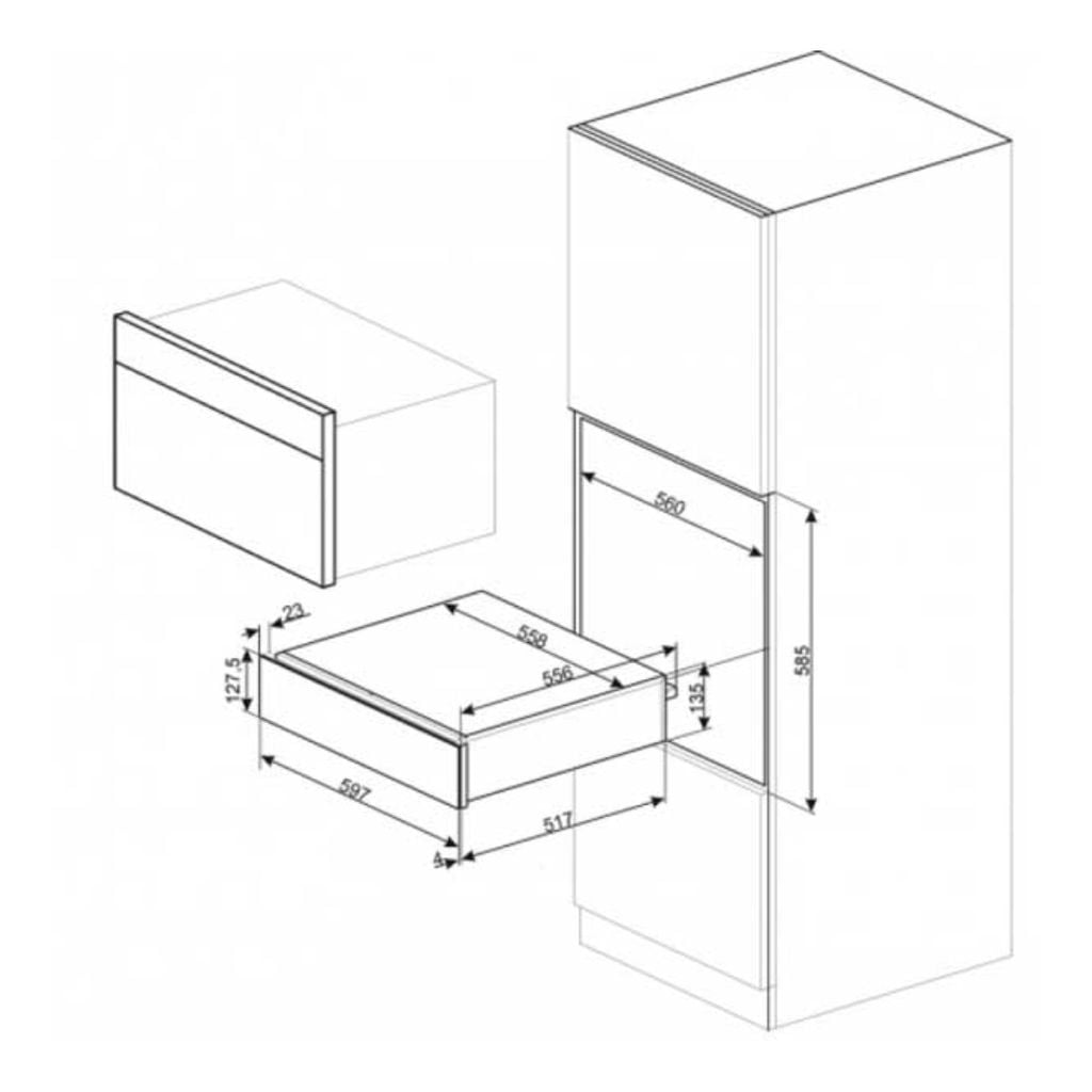 Khay giữ ẩm SMEG CPR115S 536.54.882