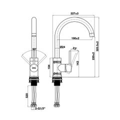 Combo Chậu đá vòi bếp Hafele ESSENCE 5 577.25.429