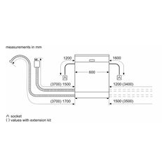 Máy Rửa Bát Độc Lập - 60CM Bosch SMS4HAW48E Series 4