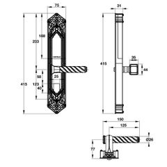 Khóa vân tay Hafele EL10K 912.05.317