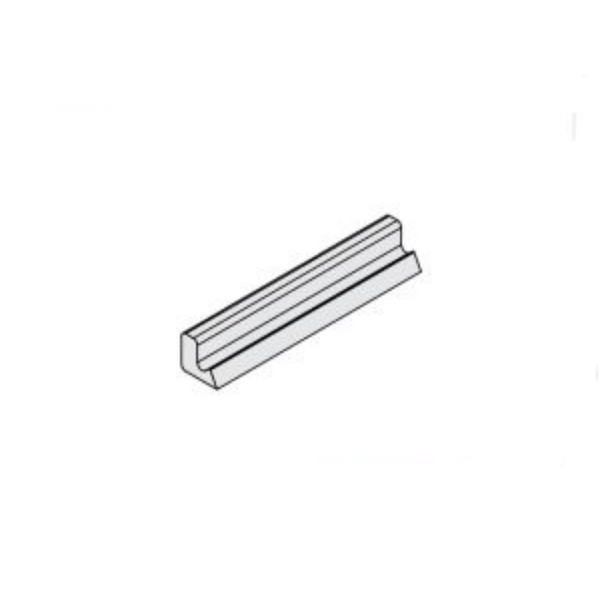 Ron cửa độ dày 6mm cửa lùa xếp màu nâu Hafele 950.06.711
