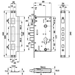 Khóa vân tay Hafele EL10K 912.05.317