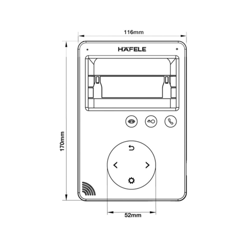 Màn hình cửa Häfele 959.23.084