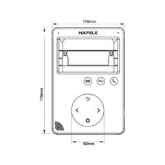 Màn hình cửa Häfele 959.23.084