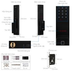 Khóa Vân tay Hafele PP8100 912.20.286