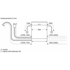 Máy Rửa Bát Âm Toàn Phần - 60CM Bosch SMV4HCX48E Series 4