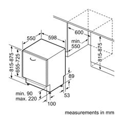 Máy Rửa Bát Âm Toàn Phần - 60CM Bosch SMV4HCX48E Series 4