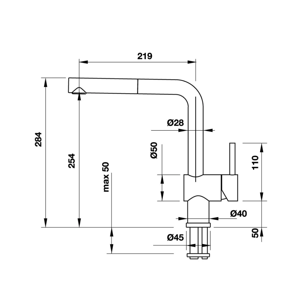 Vòi rửa chén Blanco Màu xám kim loại 565.68.950