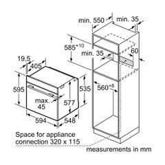 Lò nướng âm tủ Bosch 71 lít HBG655BS1M