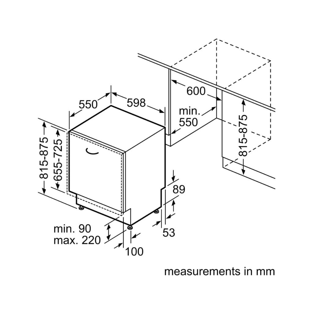 Máy Rửa Bát Âm Toàn Phần - 60CM Bosch SMV6ZCX42E Series 6