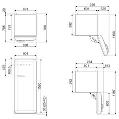 Tủ lạnh Smeg 50'S STYLE FAB28RCR5 535.14.545