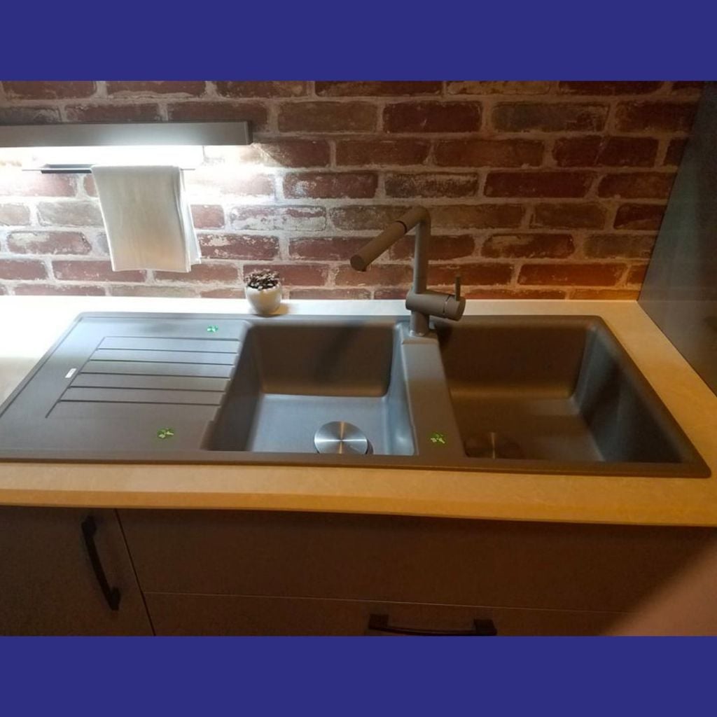 Chậu đá Blanco 1160mm màu xám 565.76.959