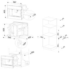 Máy pha cà phê lắp âm Smeg CMS4604NR 536.54.079