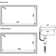 Chậu rửa chén Hafele 870mm HS21-SSN2S90 567.94.030